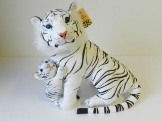 Obrázek z Tygr bílý sedící plyš 48cm (12) 